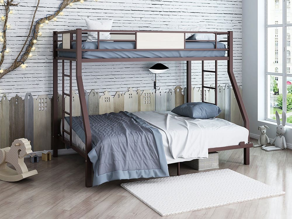 Двухъярусная кровать Гранада 140 коричневая