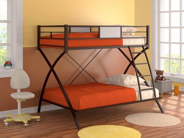 Двухъярусная кровать Виньола коричневая
