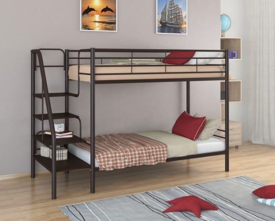 Двухъярусная кровать Толедо коричневая