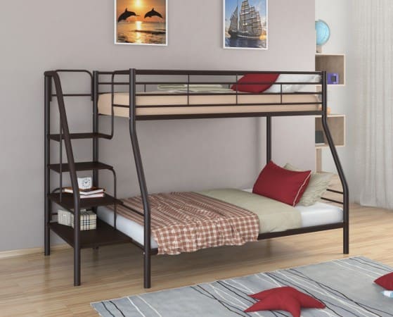 Двухъярусная кровать Толедо-1 коричневая