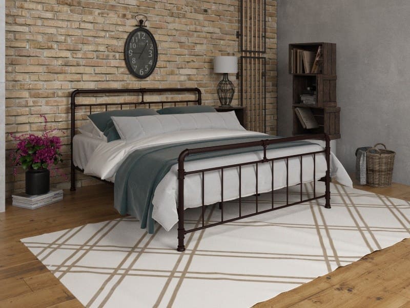 Двуспальная кровать Авила коричневая