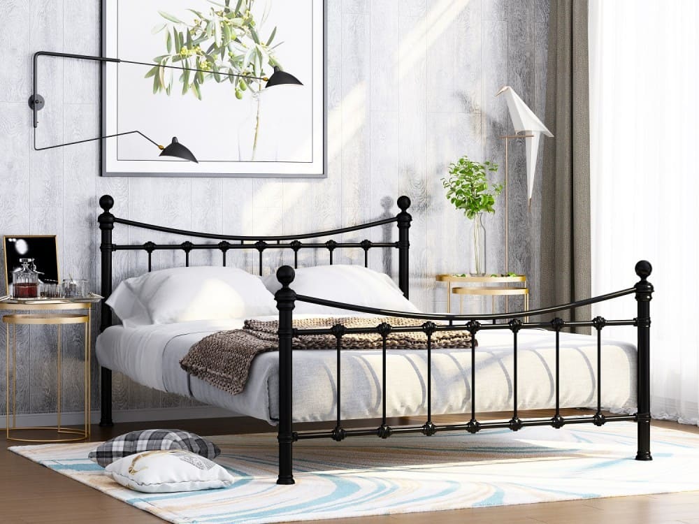 Двуспальная кровать Эльда черная
