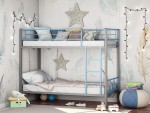 Двухъярусная кровать Севилья-2.01 комбо (серо-голубой)