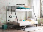 Двухъярусная кровать Гранада-3 140 серая