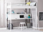 Двухъярусная кровать-чердак Севилья-5 белая