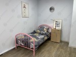 Кровать одноярусная металлическая Эвора розовая